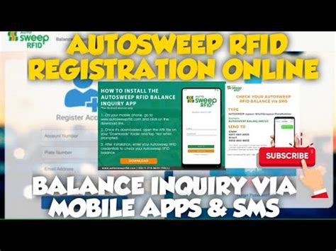 register autosweep rfid online